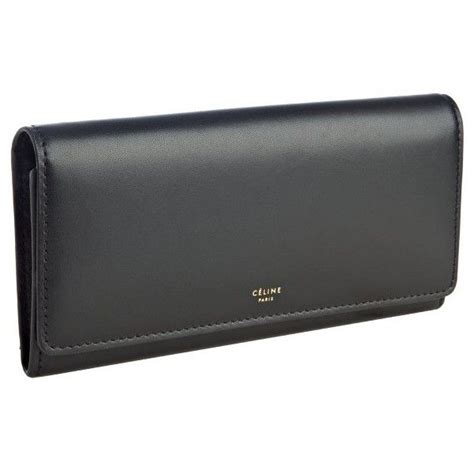 Celine Vintage Retro Large Envelope Leather Continental Wallet 